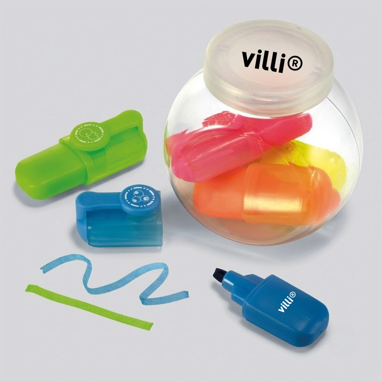 5 Surligneurs dans un pot Multicolore