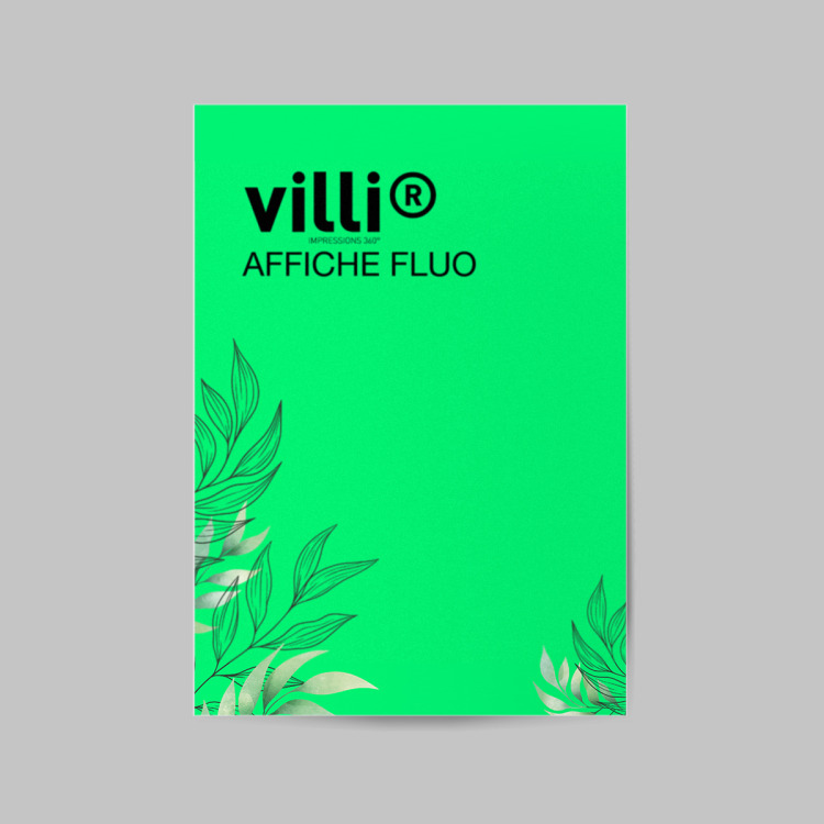 Affichette fluo A4
