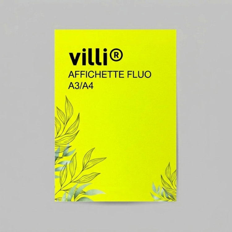 Affichette fluo A3
