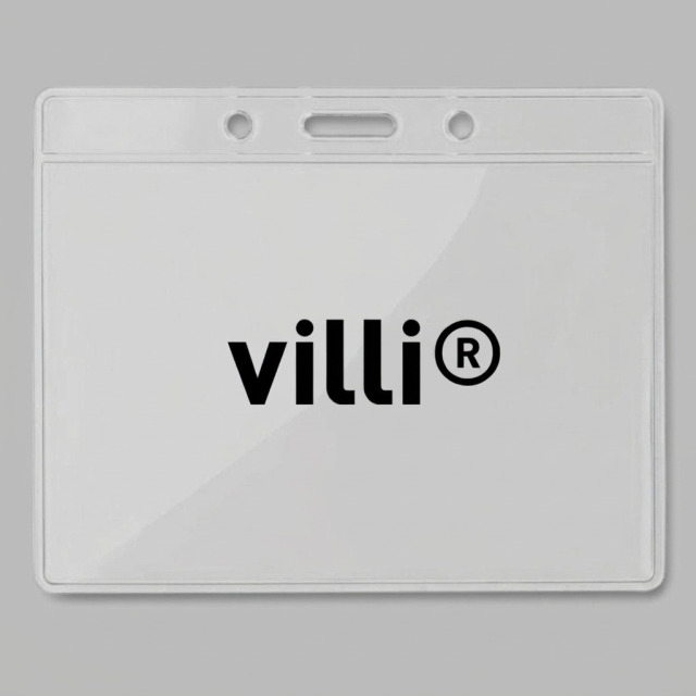 Badge 10x8 cm Transparent