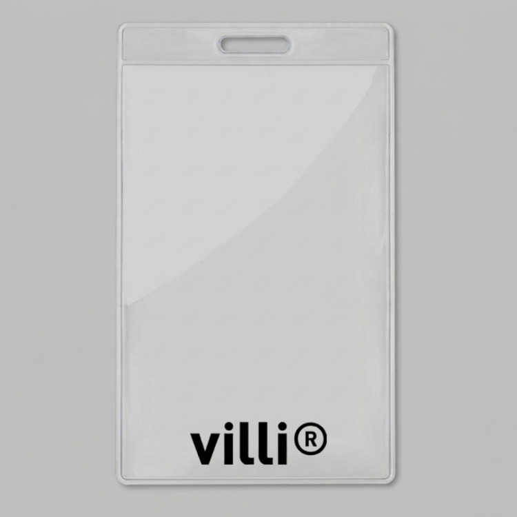 Badge 7,5x12,5cm Transparent