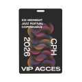 Badge lanyard 120 x 80mm Blanc