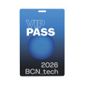 Badge lanyard 120 x 80mm Blanc