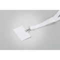 Badge pour lanyard 54 x 86 mm Blanc