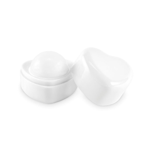 Baume à lèvres vegan en coeur Blanc