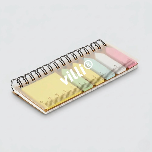 Blocnotes et marqueurs en PP Beige