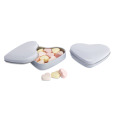 Bo&icirc;te coeur avec bonbons Blanc