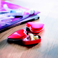 Bo&icirc;te coeur avec bonbons Rouge