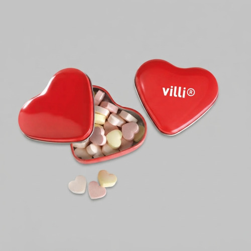 Boîte coeur avec bonbons