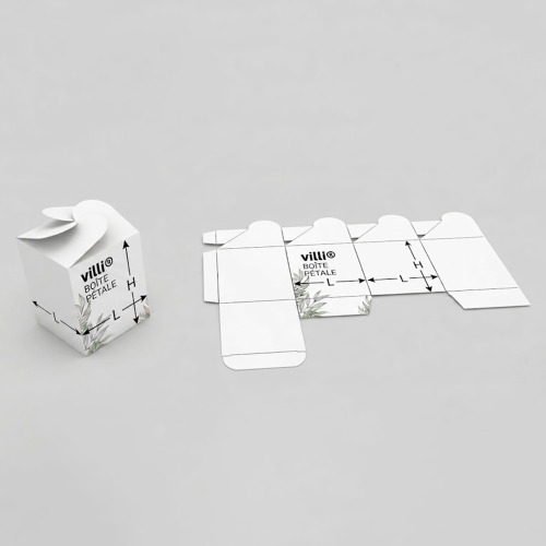 Boîte pétales carrée