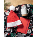 Bonnet de No&euml;l en tricot Rouge