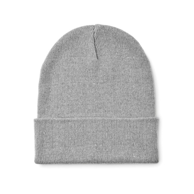 Bonnet tricoté avec revers Gris