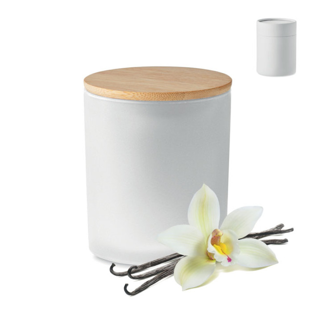 Bougie en cire végétale 200 gr Blanc