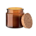 Bougie en cire v&eacute;g&eacute;tale 70 gr Marron