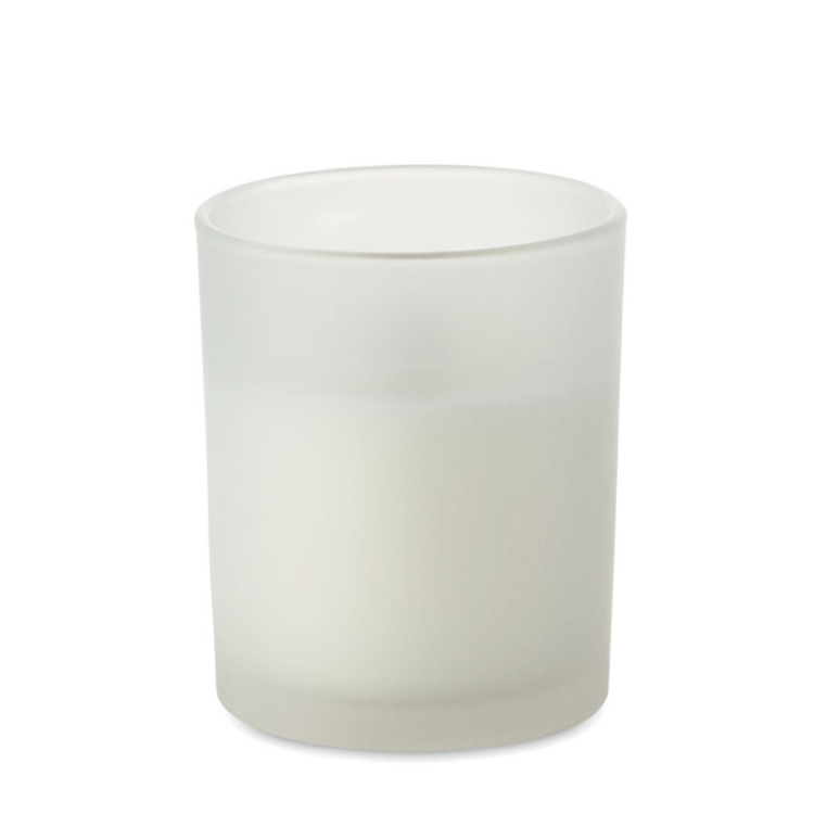 Bougie en cire v&eacute;g&eacute;tale 80 gr Blanc