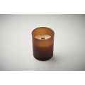 Bougie en cire v&eacute;g&eacute;tale 80 gr Marron