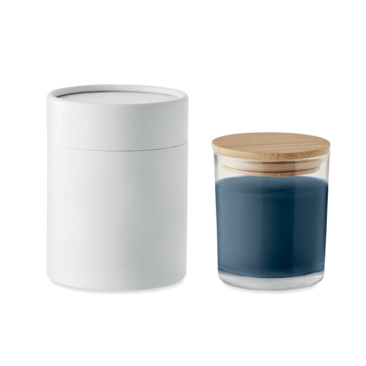 Bougie parfum&eacute;e &agrave; la vanille Bleu Marine