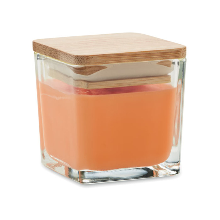 Bougie parfum&eacute;e carr&eacute;e 50gr Orange