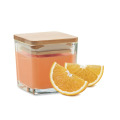 Bougie parfum&eacute;e carr&eacute;e 50gr Orange