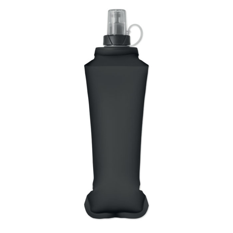 Bouteille d'eau pliable 500ml Noir