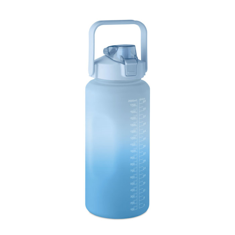 Bouteille d'eau RPET 2L Bleu Royal