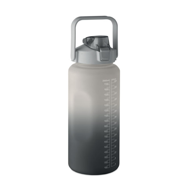 Bouteille deau RPET 2L Noir