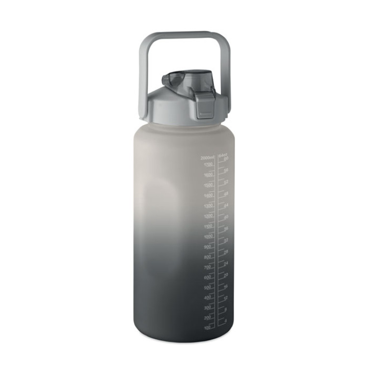 Bouteille d'eau RPET 2L Noir