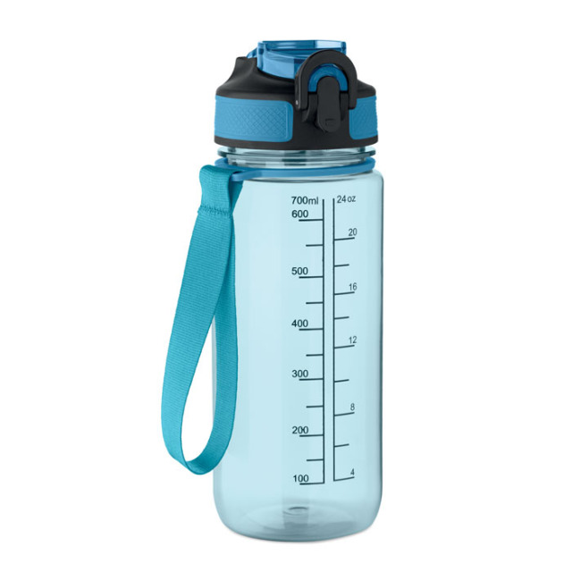 Bouteille de sport 700ml Bleu Clair Transparent