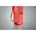 Bouteille de sport 700ml Rouge Transparent
