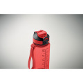 Bouteille de sport 700ml Rouge Transparent