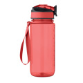 Bouteille de sport 700ml Rouge Transparent