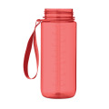Bouteille de sport 700ml Rouge Transparent