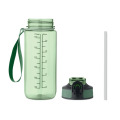 Bouteille de sport 700ml Vert Transparent