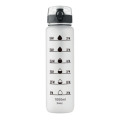 Bouteille de sport RPET 1L Blanc Transparent