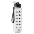 Bouteille de sport RPET 1L Blanc Transparent