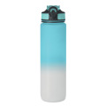 Bouteille de sport RPET 1L Bleu B&eacute;b&eacute;