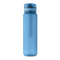 Bouteille de sport RPET 1L Bleu Clair Transparent