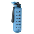 Bouteille de sport RPET 1L Bleu Clair Transparent