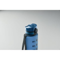 Bouteille de sport RPET 1L Bleu Clair Transparent