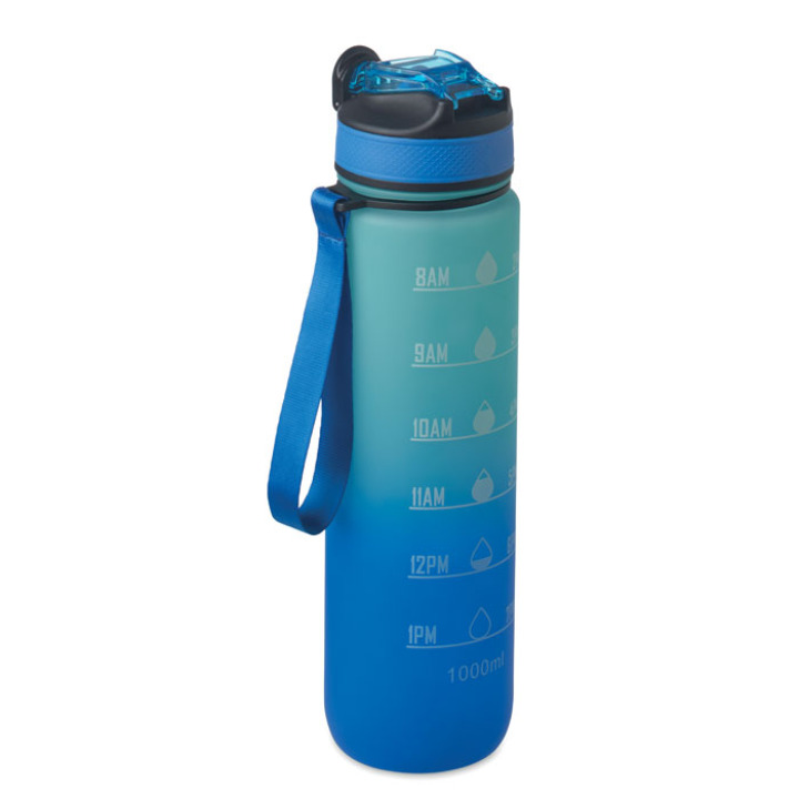 Bouteille de sport RPET 1L Bleu Royal