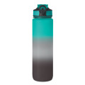 Bouteille de sport RPET 1L Noir/Bleu