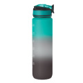 Bouteille de sport RPET 1L Noir/Bleu