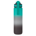 Bouteille de sport RPET 1L Noir/Bleu
