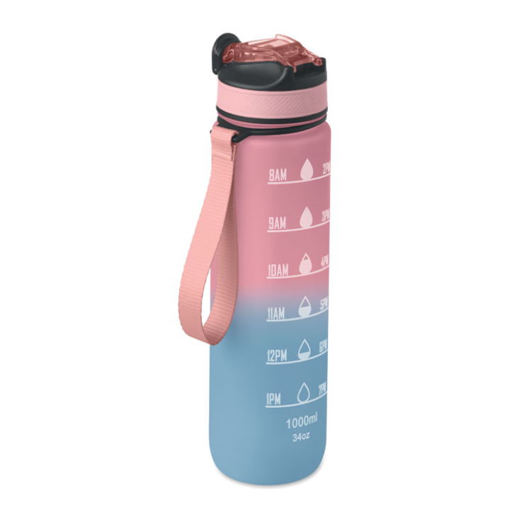 Bouteille de sport RPET 1L Rose Bébé