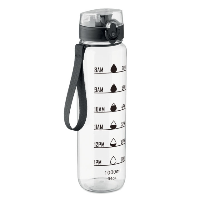 Bouteille de sport RPET 1L Transparent
