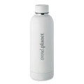 Bouteille en acier inox recycl&eacute; Blanc