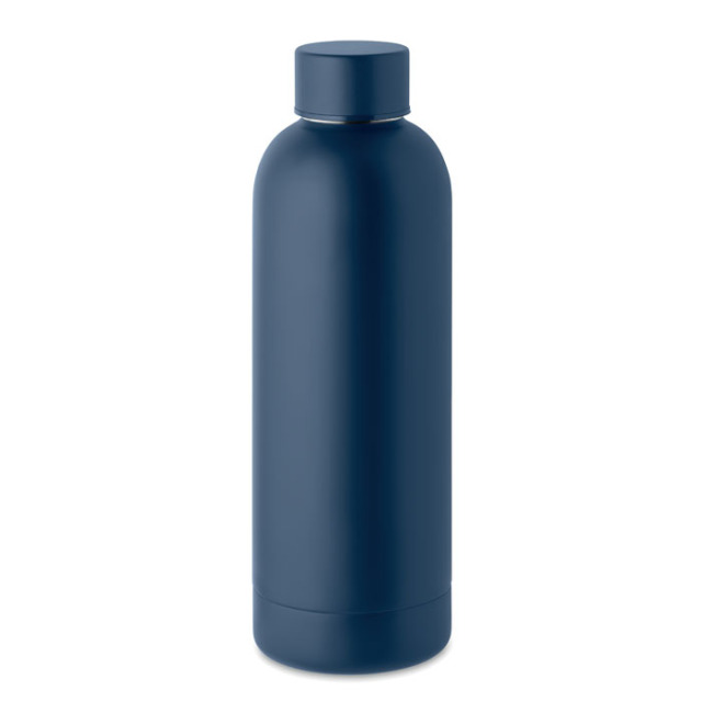 Bouteille en acier inox recyclé Bleu Marine