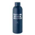 Bouteille en acier inox recycl&eacute; Bleu Marine