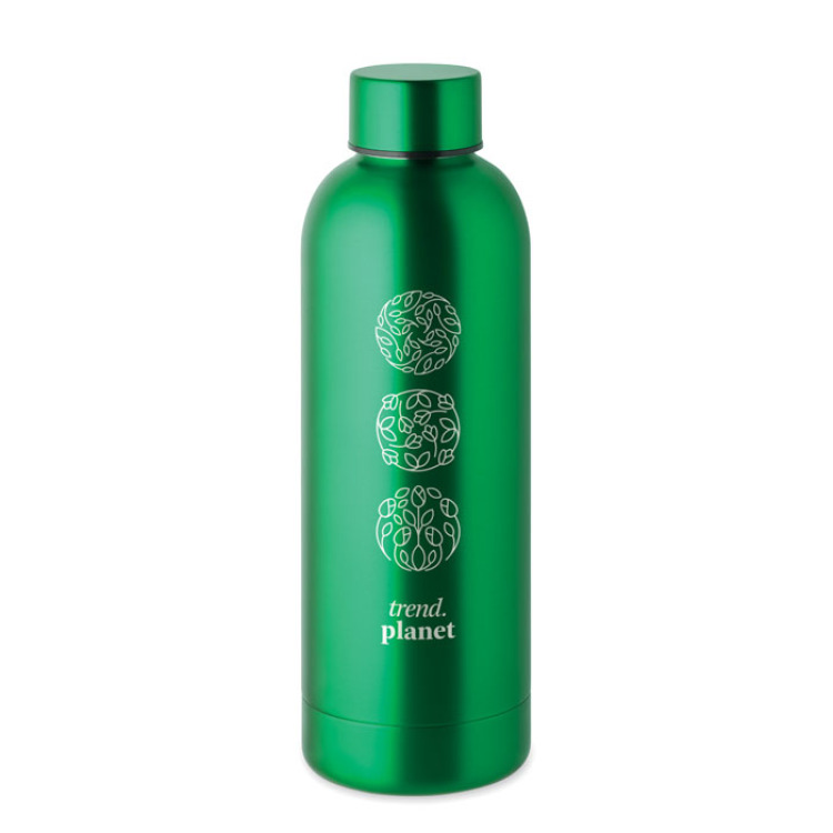 Bouteille en acier inox recycl&eacute; Vert