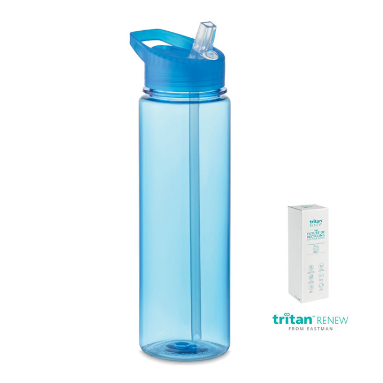 Bouteille Tritan Renew&trade; 650 ml Bleu Transparent